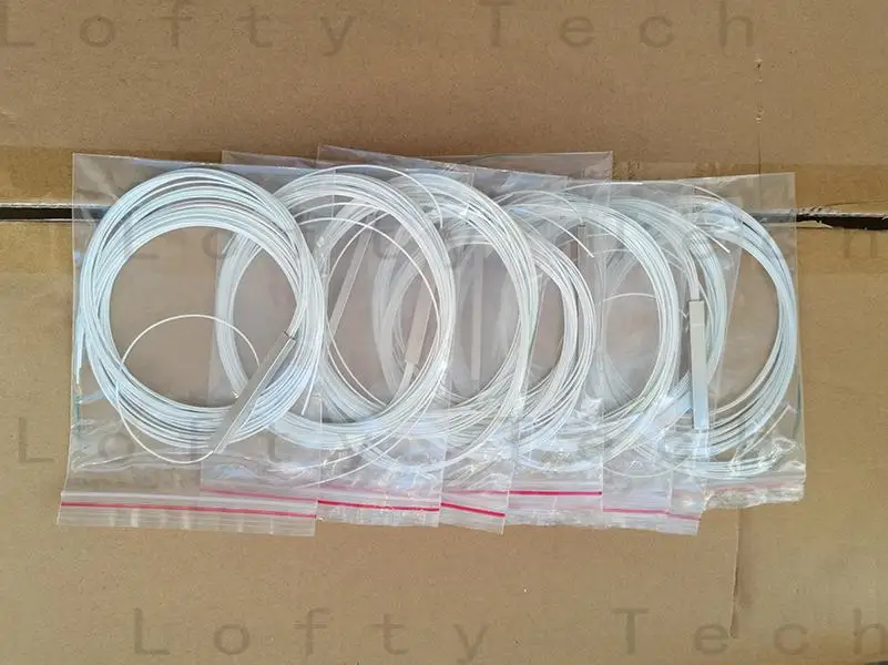 

10PCS/Lot 1x2 1x4 1x8 1x16 Fiber Optic PLC Splitter Without Connector Cable 0.9mm Mini Blockless 2,4 Ports PLC Splitter