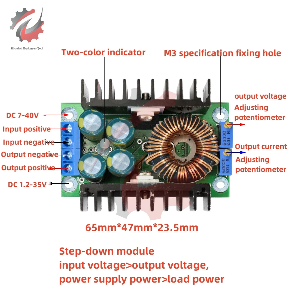 

DC-DC Max 9A Step Down Buck Converter 5-40V To 1.2-35V Adjustable Power Supply Module LED Driver for Arduino 300W XL4016