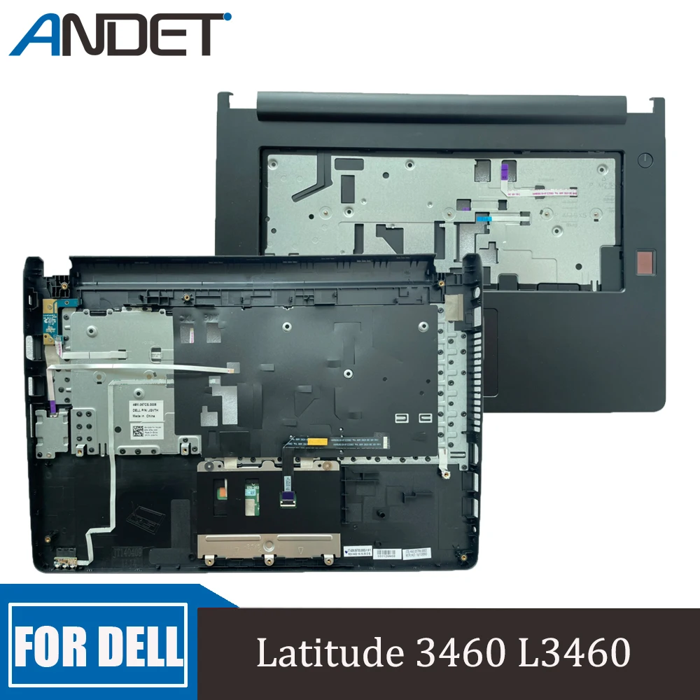 

Новая Оригинальная подставка для ноутбука Dell Latitude 3460 L3460, верхняя крышка клавиатуры, сенсорная панель, корпус с отпечатком пальца 0JGVTH