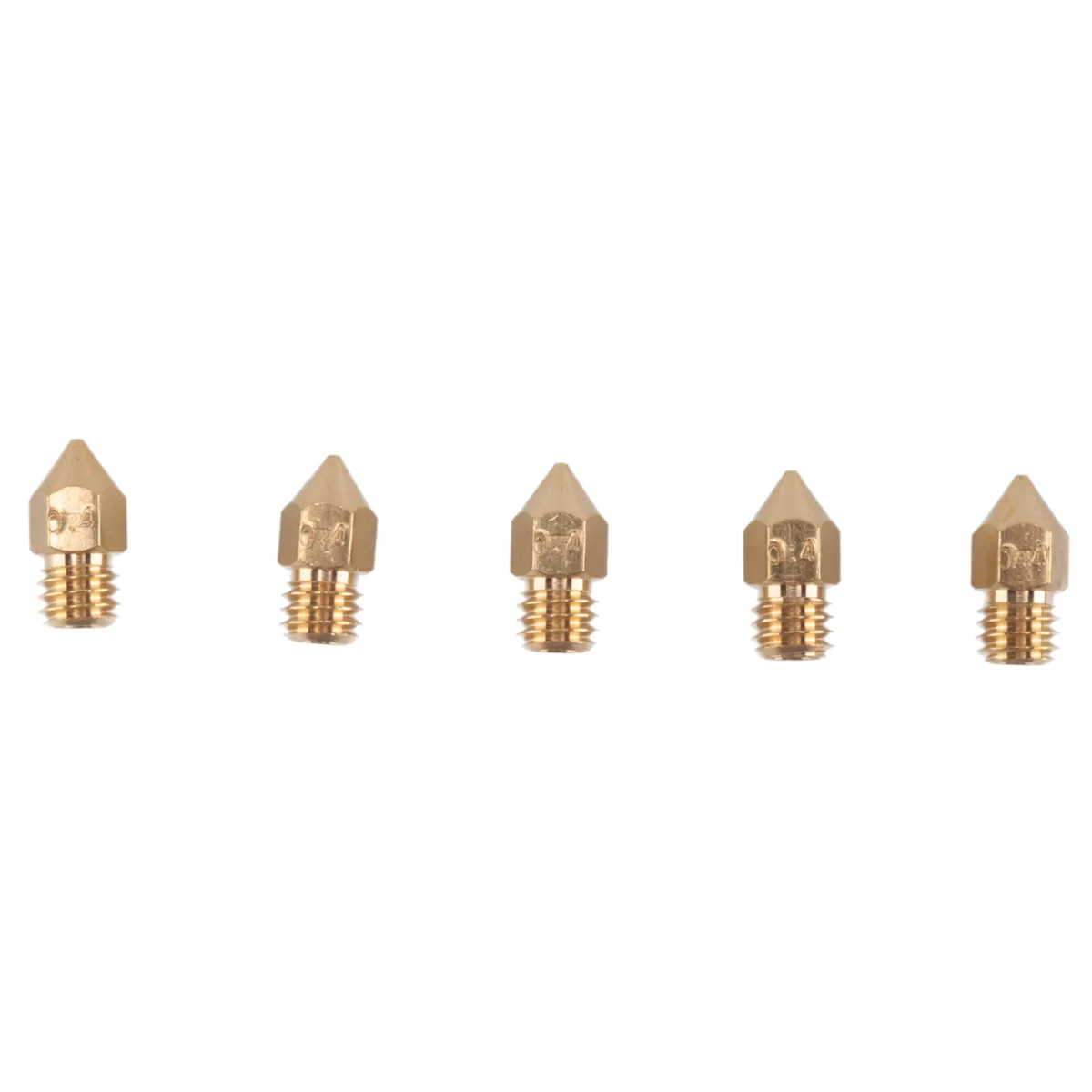 5 Piece Suitable for Zortrax M200 V2 Hot-End Extrusion Head Heating Nozzle 0.4mm H59 Brass