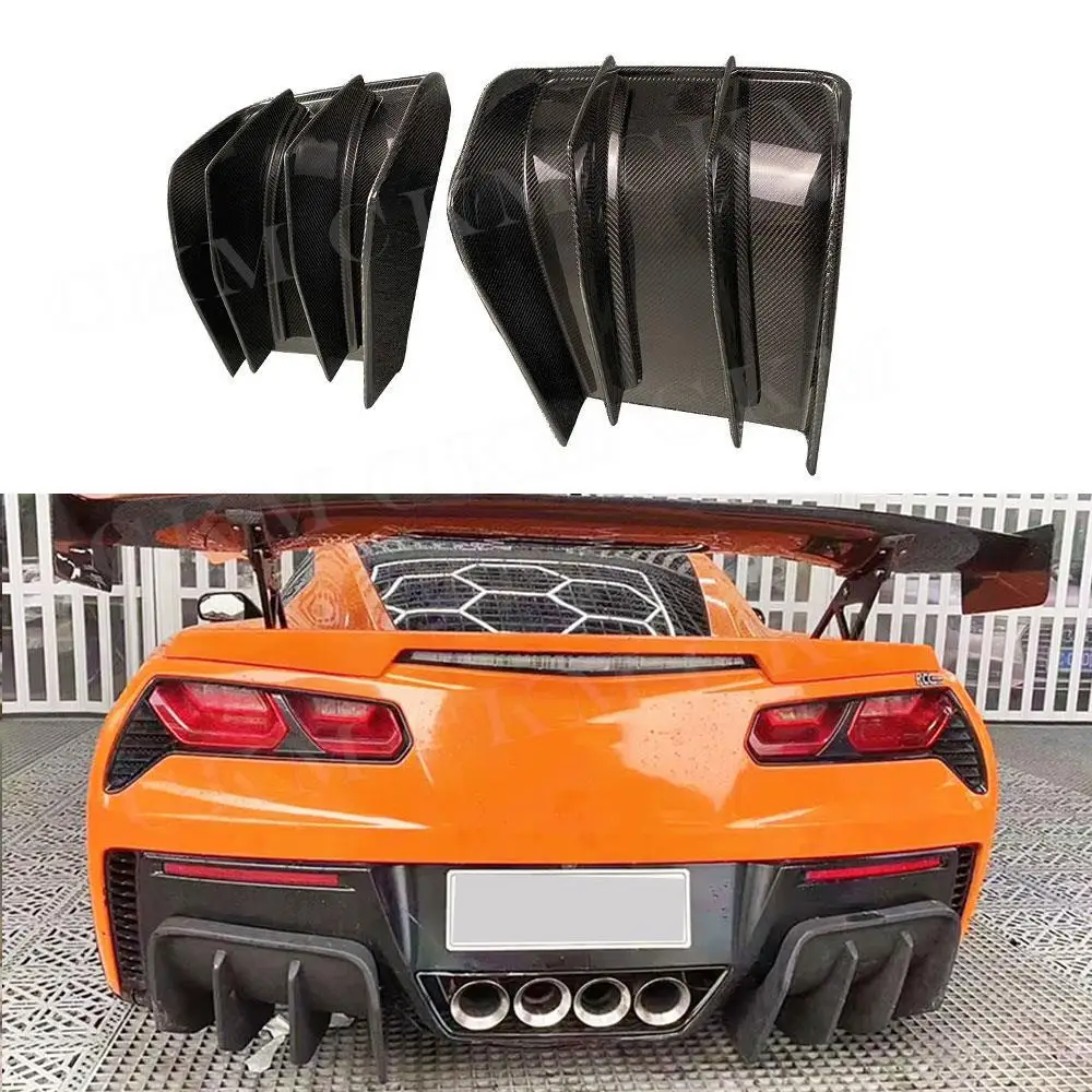 

Carbon Fiber Rear Bumper Diffuser Car Bumper Splitters Rear lip Spoiler for Chevrolet Corvette C7 2014-2017 Car Accessories