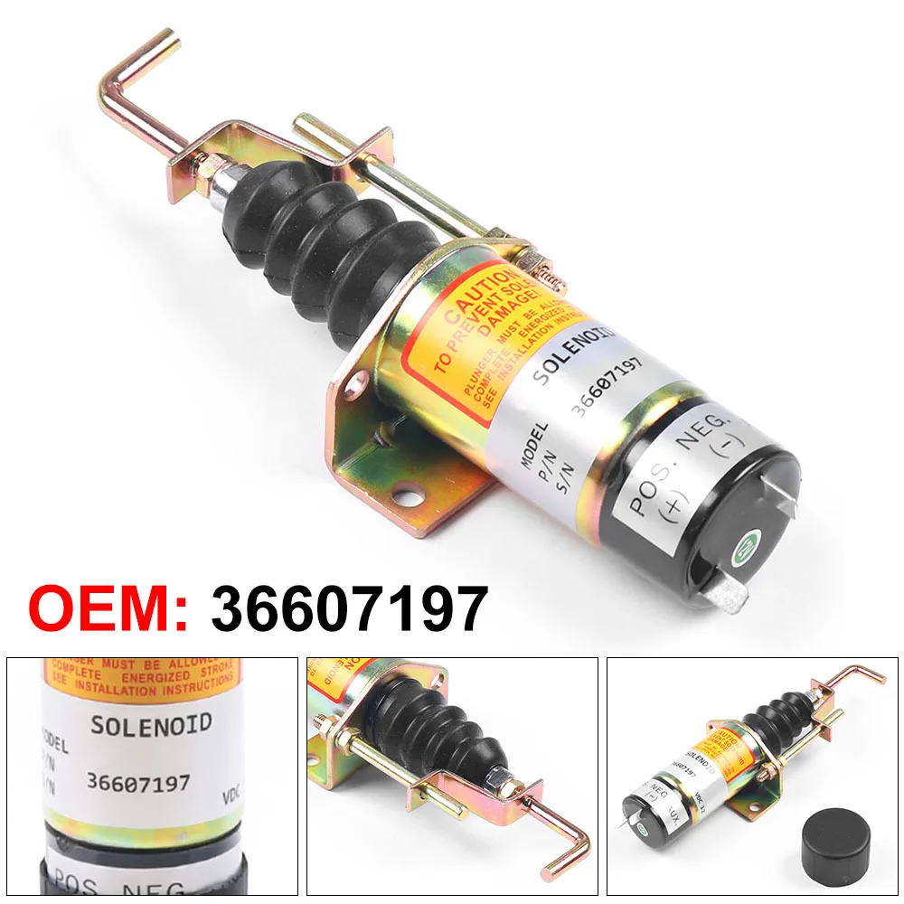 

36607197 12V Fuel Shut Off Solenoid Replace For Lister Petter Fuel Shut Off Solenoid Valve Shutdown TT100492