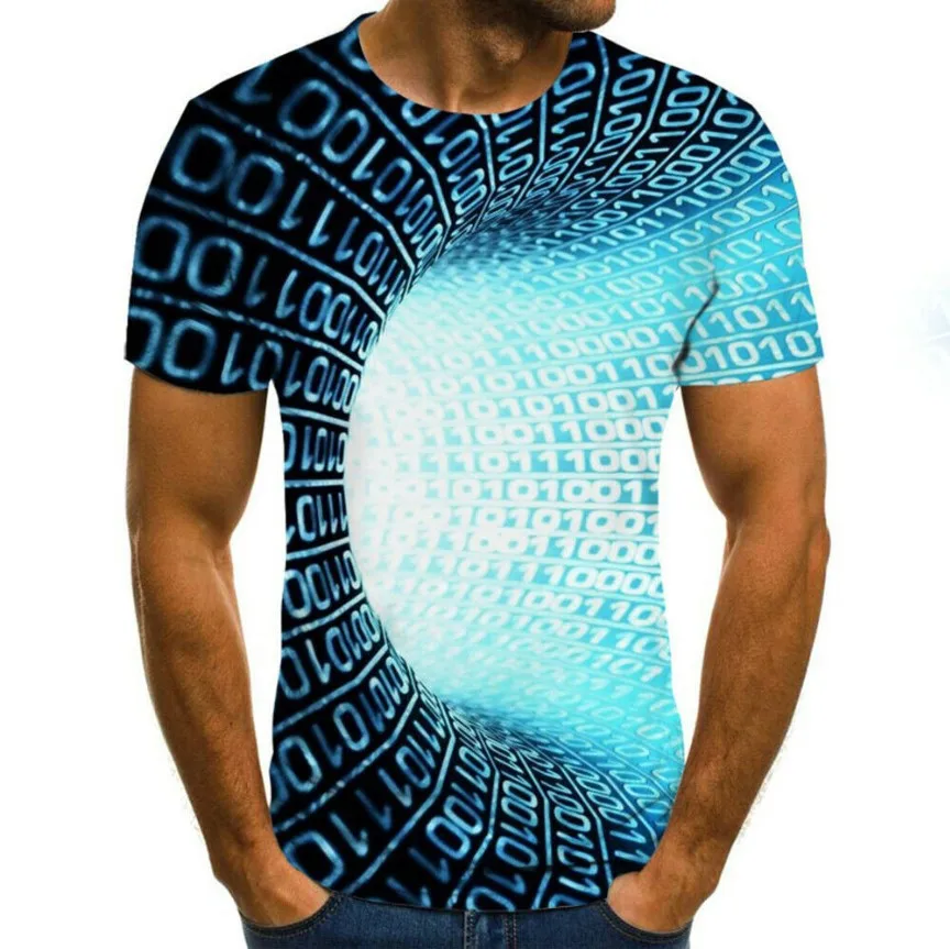 

New Men's Short Sleeve T-shirt 3d Printing European And American Large Size Cheap Sportswear Top Size XXS-6XL