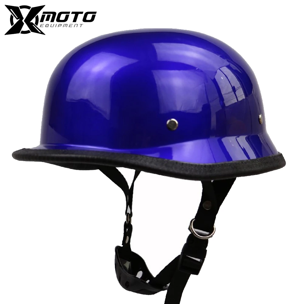 

New Open Face Vintage Motorcycle Helmet Half Helmet Retro Moto Downhill Racing Helmets Motorfiets Helm Reflective Outdoor S-2XL