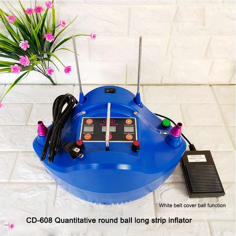 CD608 new quantitative timing counting inflator comes with a set of balls function portable electric balloon pump