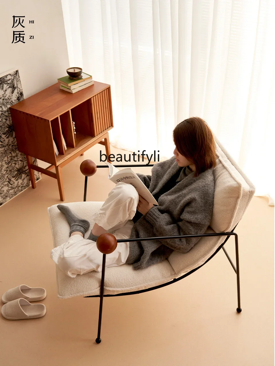 NNA Средневековый одноместный диван-кресло в стиле Баухаус простое ретро-кресло