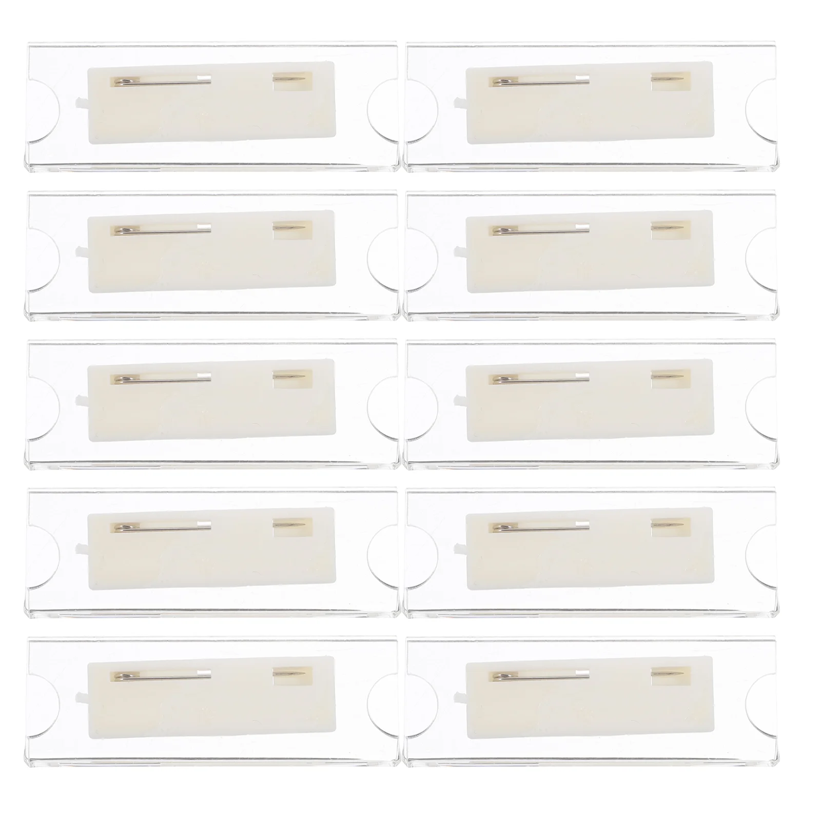 10 шт. держатели для карточек с именем бирка сотрудников поделки из плексигласа