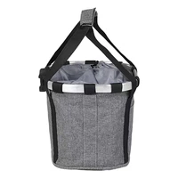 useful oxford cloth sturdy foldable mtb bicycle basket dog carry pouch cycling accessories bicycle basket bike front bag