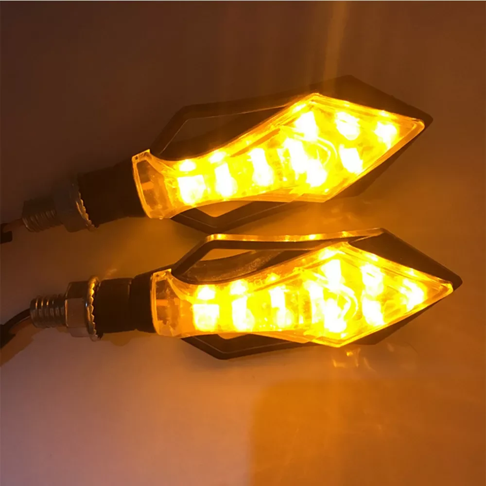 

1pcs Universal Motorcycle Bike LED Amber Turn Signal Light Indicator Lamp Blinker Moto Lights Yellow Amber US