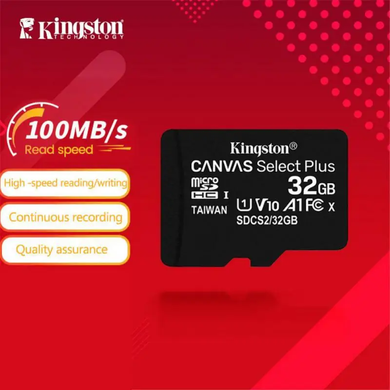 

Kingston Карта памяти Micro SD, класс 10, 32 ГБ, 64 ГБ, 128 ГБ, 256 ГБ