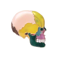 blucome special design medical skull model brooch women mens brooch for suit coat hat pins corsage new year gifts accessories