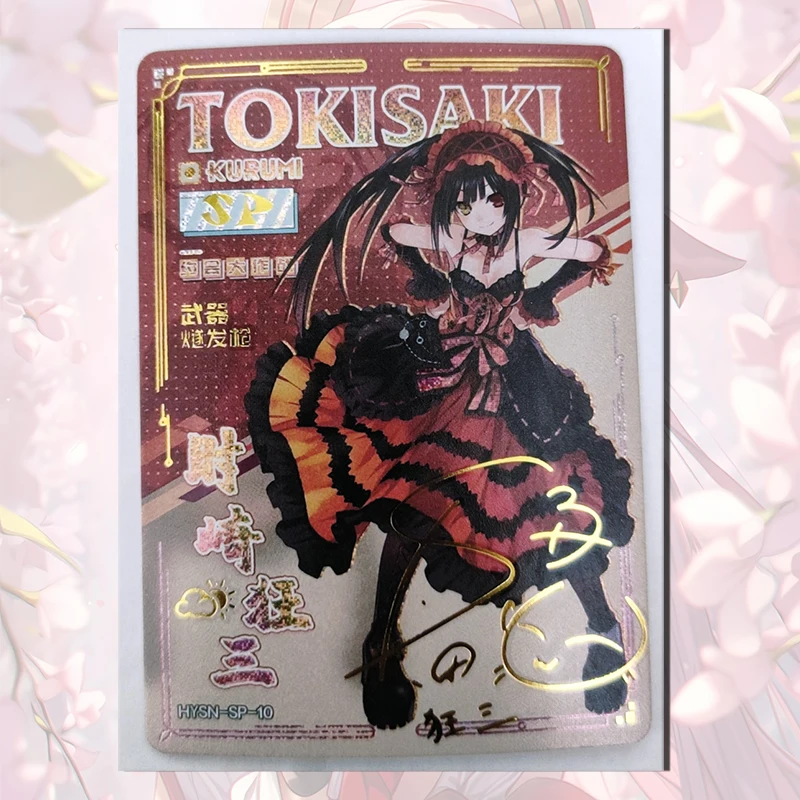 Новинка история богини цветок девушка подделка Rem Beelzebul Tokisaki Kurumi SP карточка