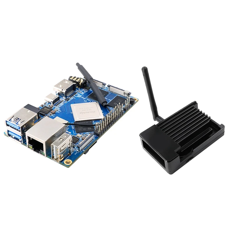 

Для Orange Pi 4 LTS + чехол из алюминиевого сплава RK3399 4G RAM + 16G EMMC Flash Wifi + BT5.0 Android Ubuntu Debian макетная плата
