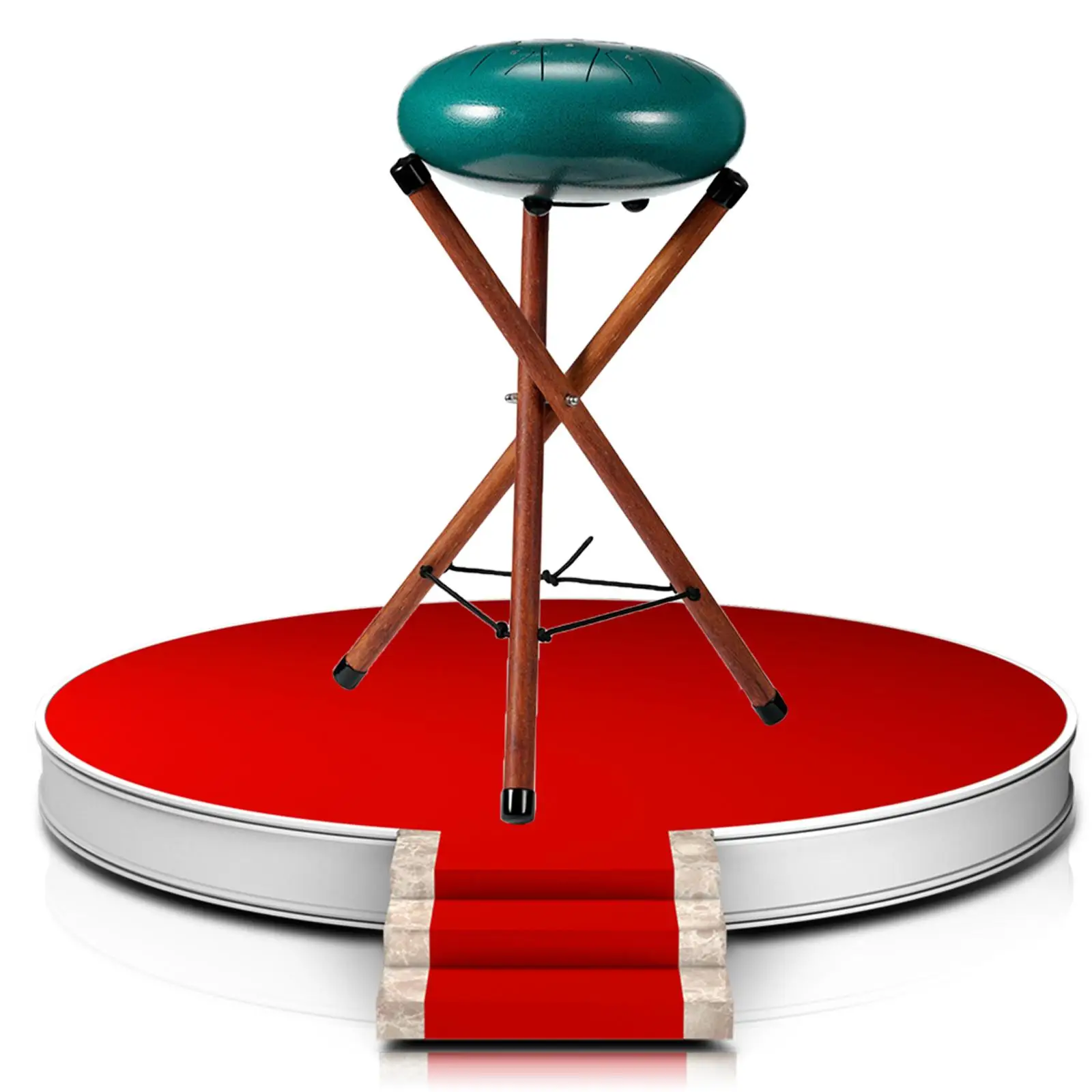 

Drum Handpan Stand Tripod Drum Holder for Triangular Drum Handpan Drum Accs