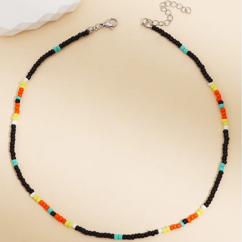 YWZIXLN богемные винтажные черные красные бусы ручной работы цепи модные ожерелья