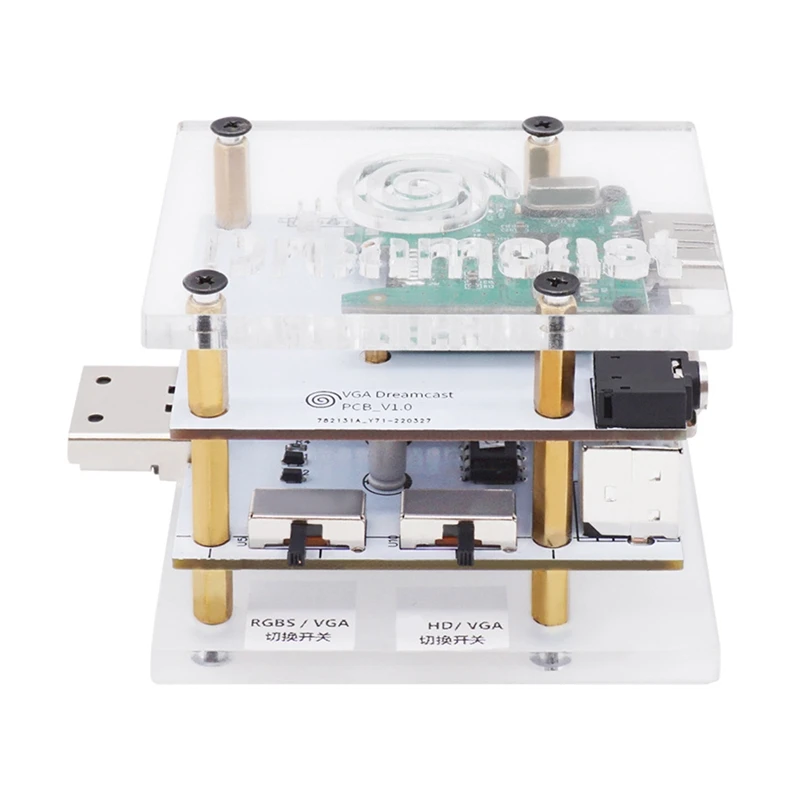 

Адаптер-преобразователь DC VGA Box, HDMI-совместимый, RGBS VGA выход, поддержка наушников и аудио для игровых консолей SEGA, аксессуары