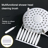 10pcs bathroom shower head cleaning brush anti clogging washing small brush pore gap for kitchen toilet phone hole remove dirt