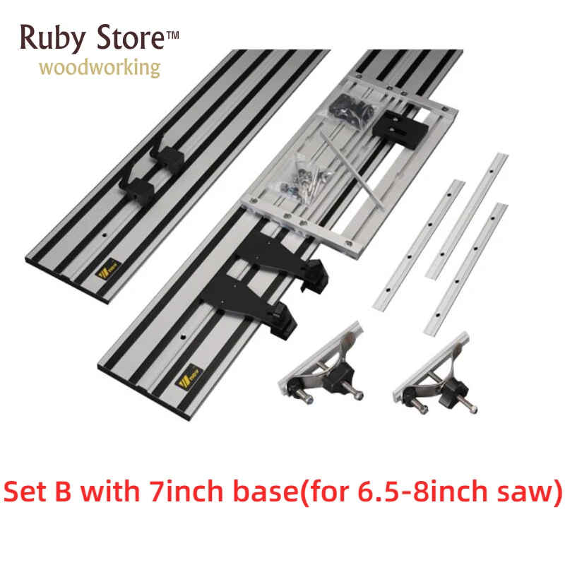 

Rubyliutools направляющие для циркулярной пилы 2х1,4 м + универсальная база