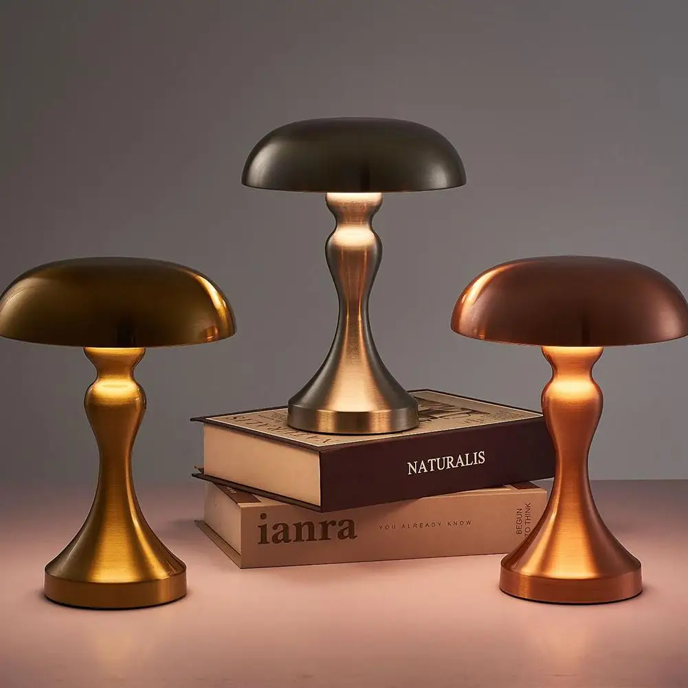 

Retro Bar Table Lamp Touch Sensor Rechargeable Night Light Desk Study Reading Lamps For Restaurant Hotel Coffee Bedroom Decor