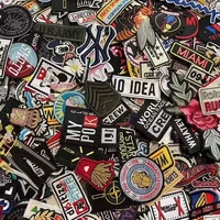 random 50 pieces 30 pieces clothing embroidery patches iron on badges hippie stripes jacket jeans t shirt diy cloth stickers