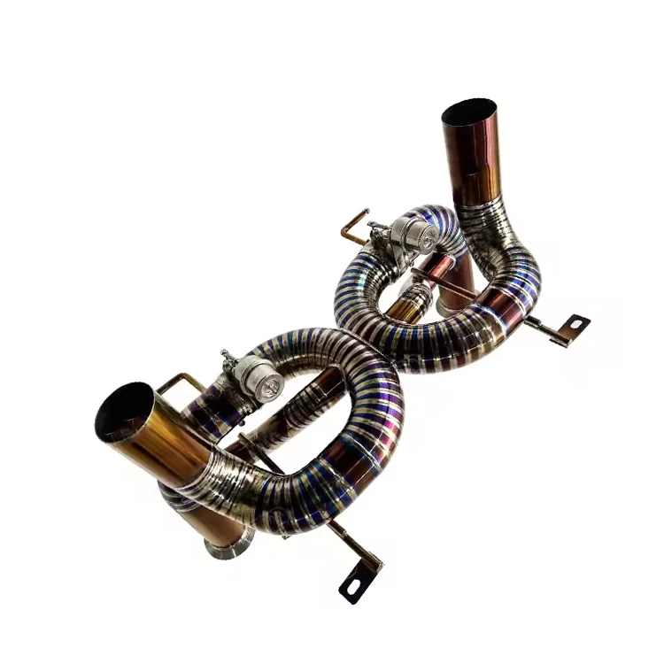 Xinaote Титановая выхлопная система с прямой трубой и клапаном для LAMBORGHINI SVJ