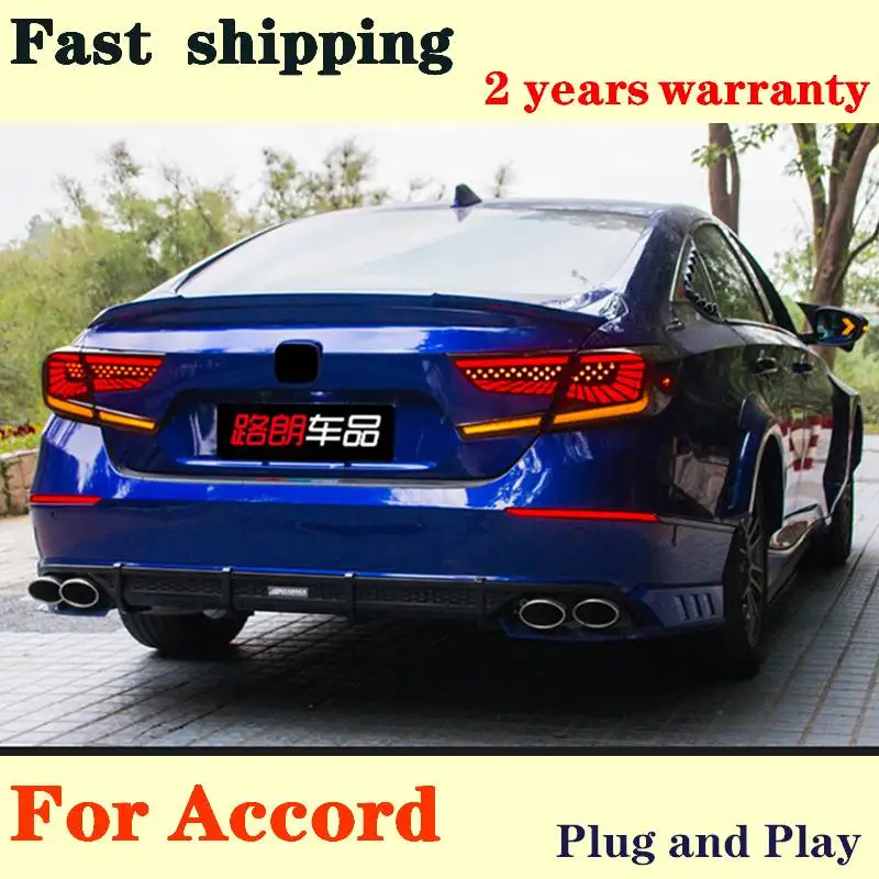 

Car Styling For Honda Accord 2018 2019 Taillights TAIL Lights All LED Honda Accord Taillight Rear Lamp Dynamic Turn Signa