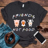 friends not food tees vegan man tshirts p fashion be kind aesthetic clothes summer tops vegetarian graphic tee l l