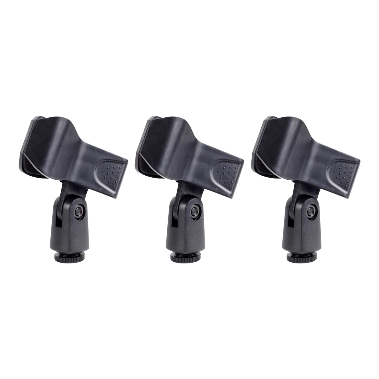 

3pcs Hands Free Anti Slip Universal Easy Install Microphone Clip Wired For Stand Accessories Connector Adapter DIY With Spring