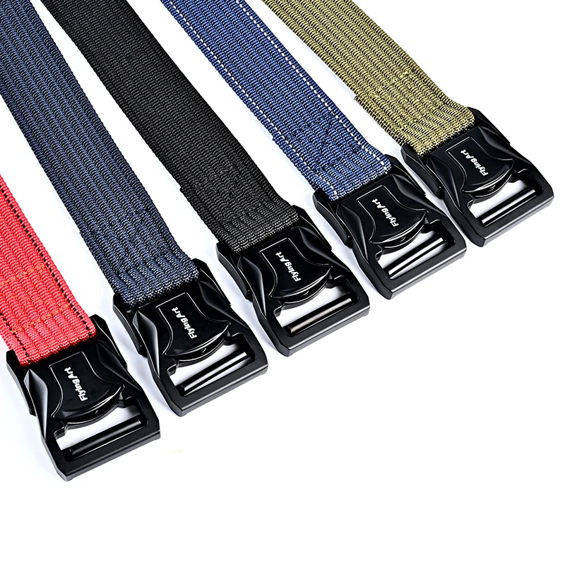 2022 New Tactical Belt Metal Buckle Quick Release Elastic Belt Casual High Quality Marine Canvas Men's Nylon Belt