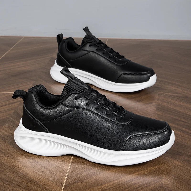 Зима 2024 Хлопковые Повседневные Кроссовки Низкие Кожаные Водонепроницаемые