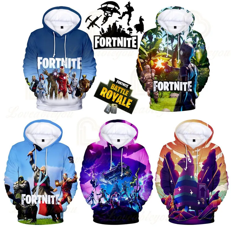 

Fortnite Battle Royale Victory Game 3D Hoodies Men Clothing Harajuku Sweatshirt Kids Hero Child Tops Boys Girls Tops