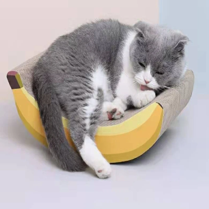 

Cat Scratch Board Pad Grinding Nails Interactive Protecting Furniture Cat Toy Corrugated Large Size Catw Scratcher Toy Cardboard
