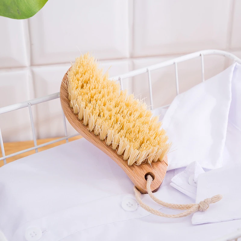 

Щетка для чистки одежды и обуви из Букового дерева с длинной ручкой