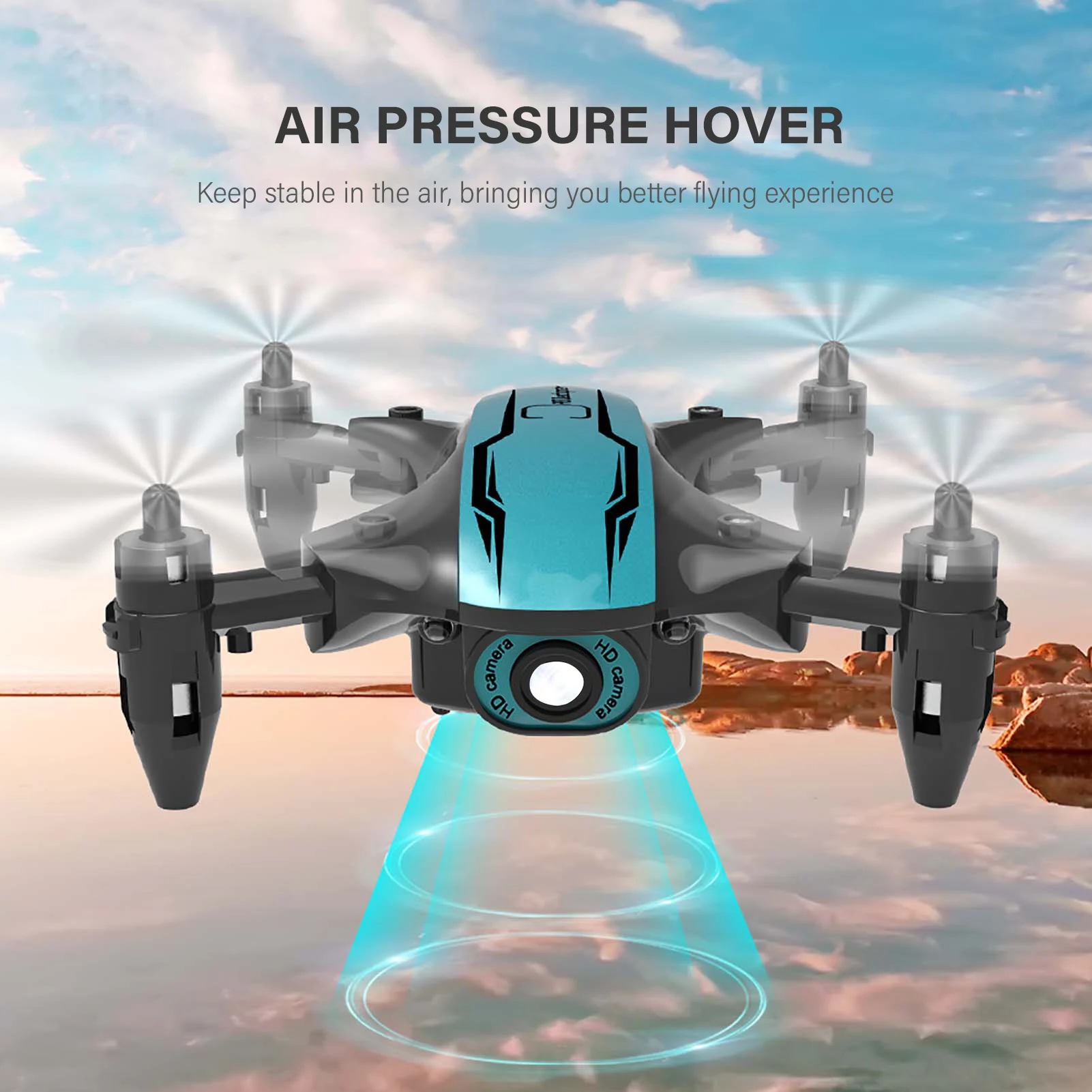 

Mini Drone 4K 1080P Camera CS02 WiFi Fpv Professional Air Pressure Altitude Hold Black Foldable RC Quadcopter Dron Toys for Boy
