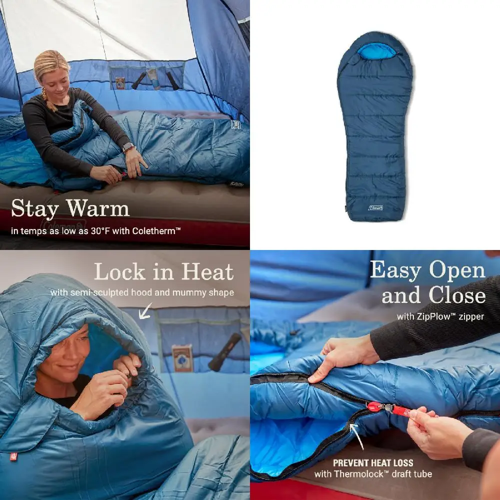 

Portable Waterproof Comfort Lightweight Hiking Camping Deluxe 30° Mummy Insulated Portable Comfort Lightweight Waterproof Sleep
