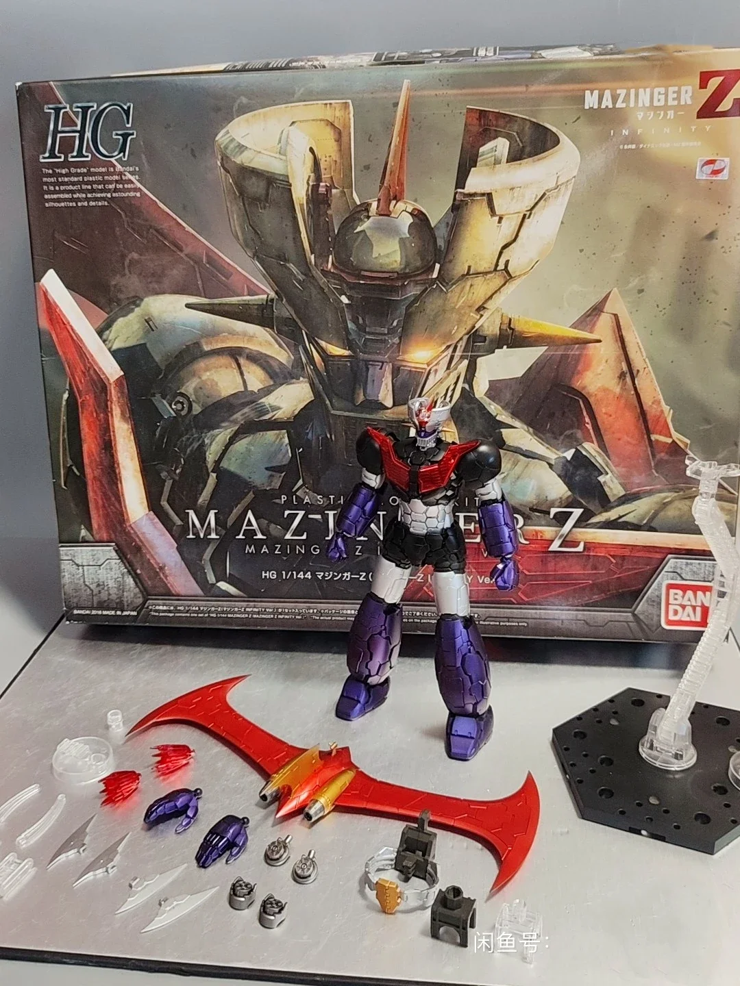 Подлинные Bandai Hg 1/144 Mazinger Z Infinity японские сборные модели Ver. Коллекционные Аниме