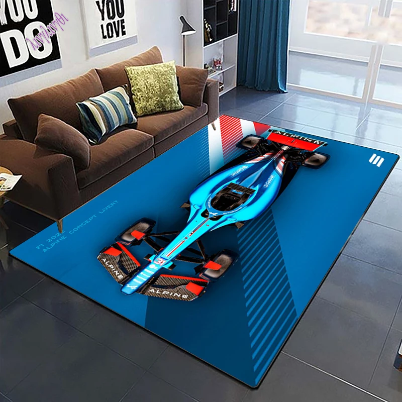 Racing Supercar Printed Carpet for Living Room Rugs Camping stranger thing Picnic Mats Anti-Slip E-sports Rug Yoga Mat Fans gift
