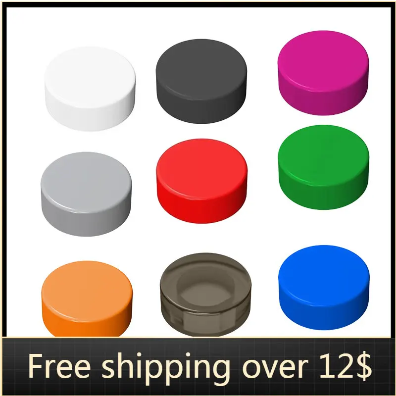 

10 шт., детали MOC 98138, круглые совместимые строительные блоки 1x1