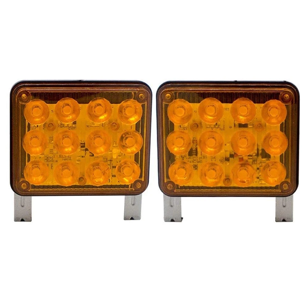 

4-дюймовый 2 в 1 мотоциклетный квадратный проблессветильник свет, сигнальная лампа, аварийный свет для автомобилей, грузовиков, прицепов