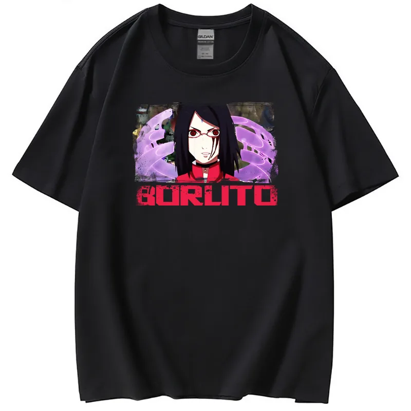 

Naruto Round Neck Loose Short Sleeve T-Shirt Aesthetic Clothes Harajuku Clothes Women Oversized T Shirt Tops for Women