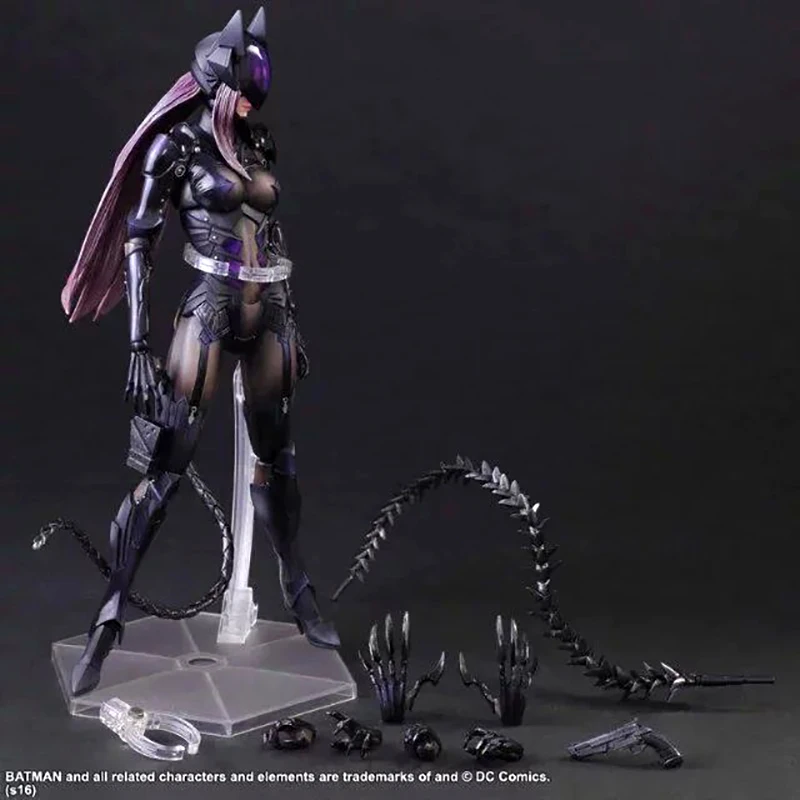 

The Dark Knight Rises Selina Kyle PLAY ARTS Catwomen Action Figure Model Toy Gift 27CM