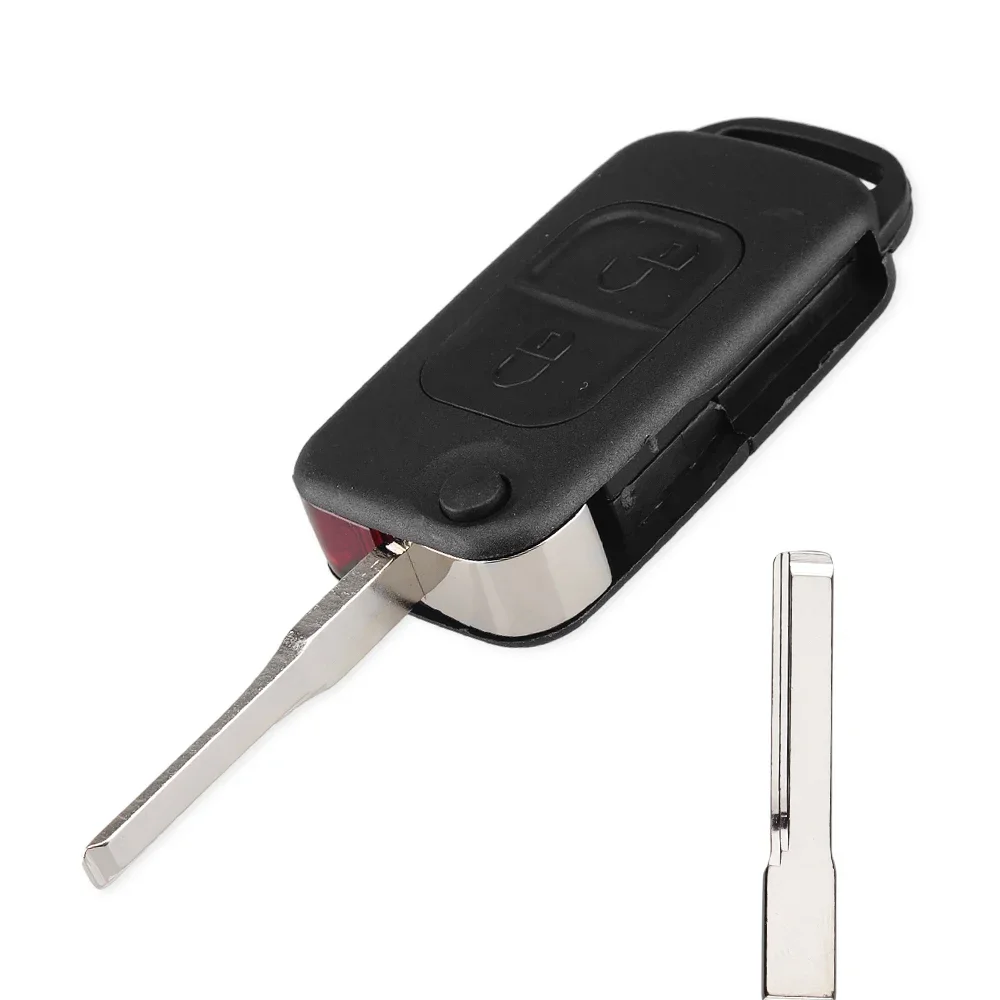 

KEYYOU откидной складной удаленный автомобильный ключ для Mercedes Benz W168 W124 W202 W203 A C E ML C CL S SL SEL SLK E113 Fob HU64 HU39