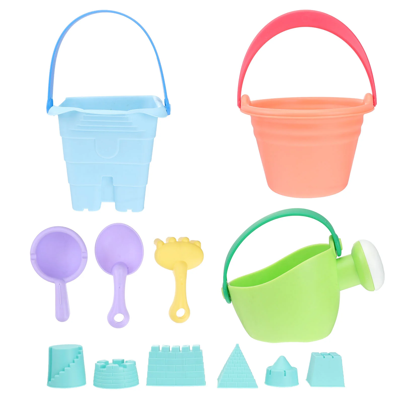 

2 Sets Children Beach Set Beach Bucket Summer Sand Beach Playthings