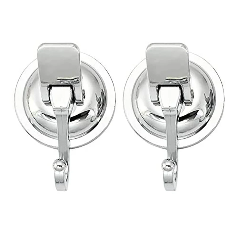 

New 2 Suction Cup Hooks Shower Waterproof Suction Cup Hooks For Bathroom Kitchen Toilet Wall