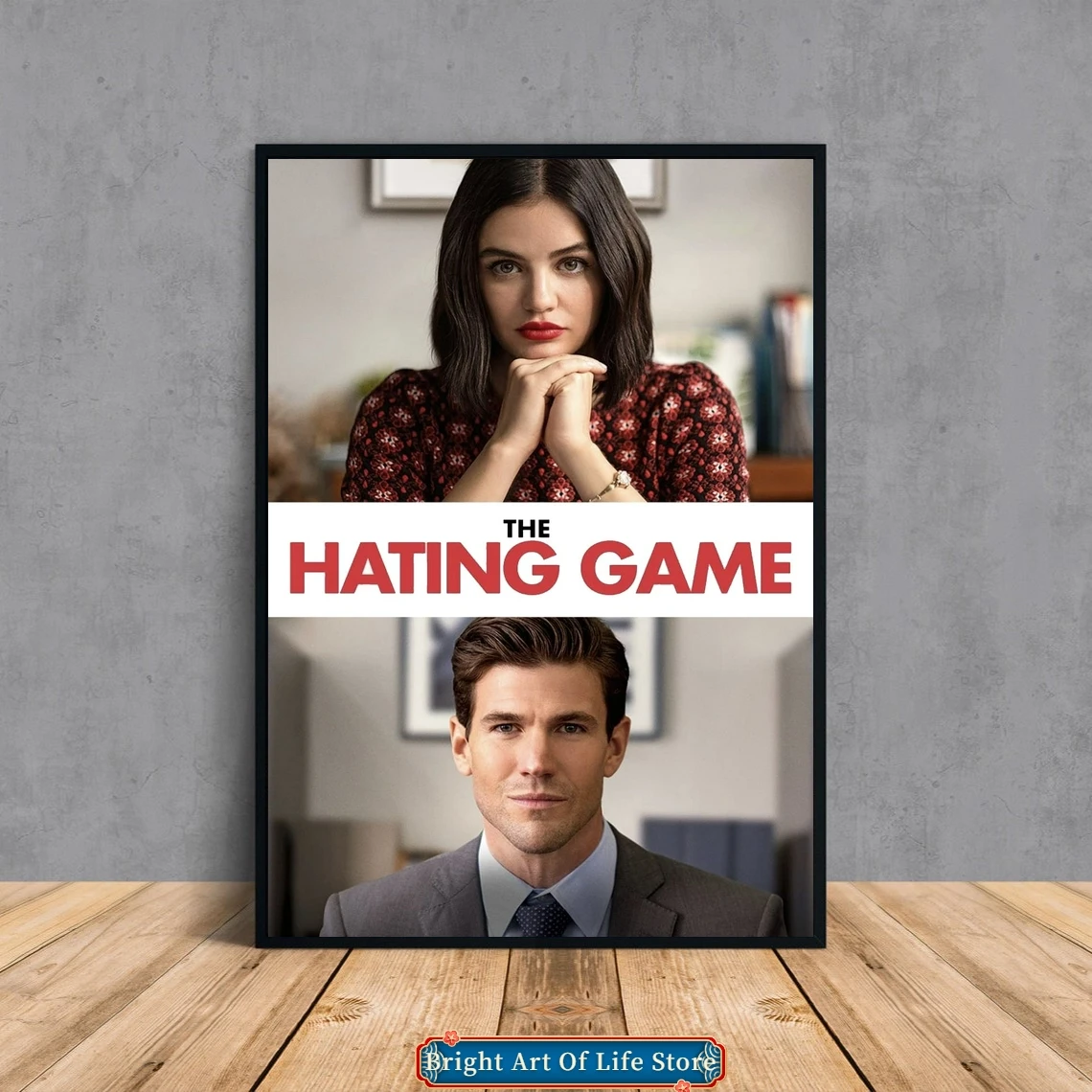 

The Hating Game (2021) Classic Movie Poster Cover Photo Canvas Print Apartment Home Decor Wall Painting (Unframed)