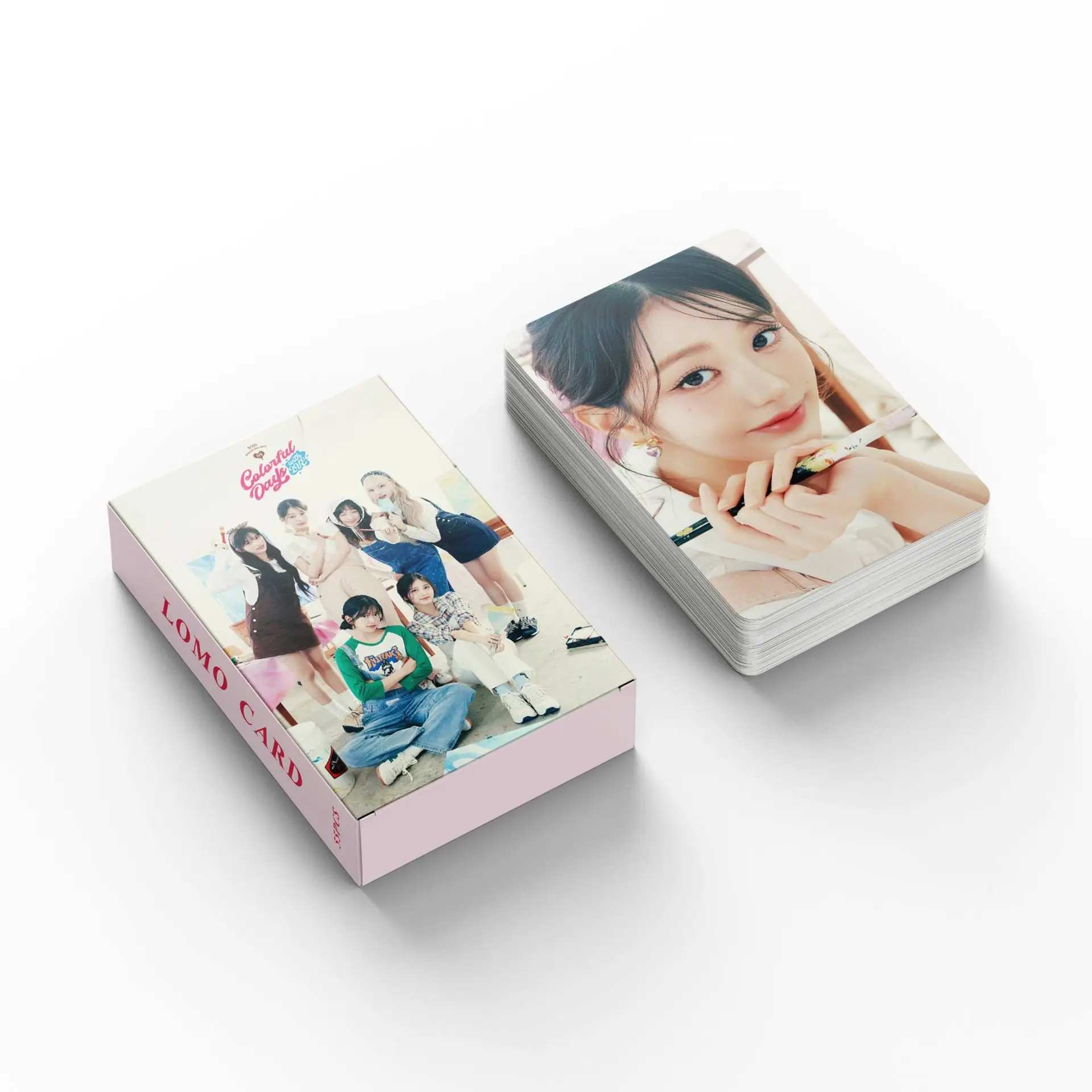 55 шт./кор. фотокарта KPOP WonYoung поздравительная открытка на 2025 сезона ЛОМО-карта LIZ
