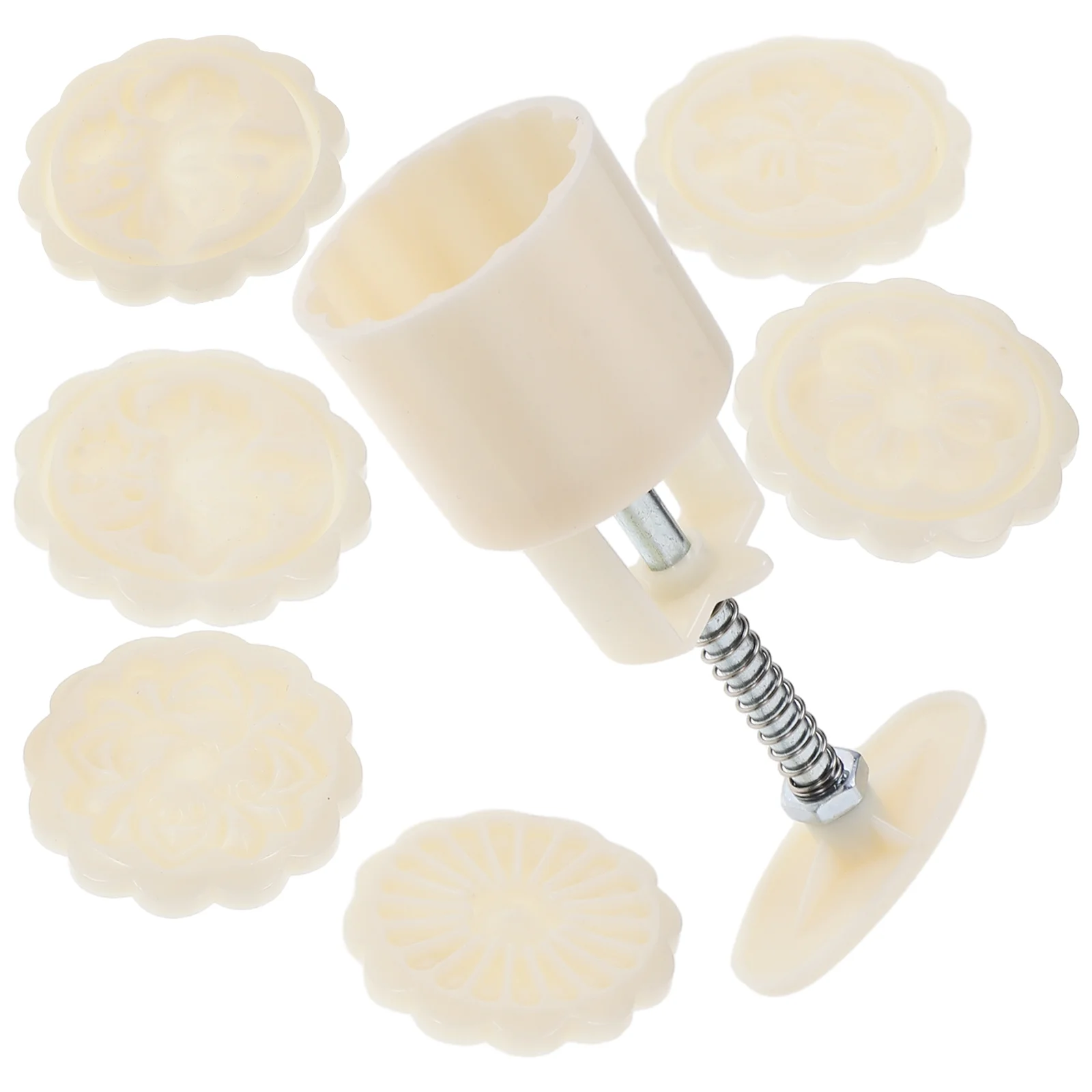 

Decorate Flower Embossed Cookies Stamps Floral Pattern Press Kitchen Tool Handmade Moon Cake Bake Mold