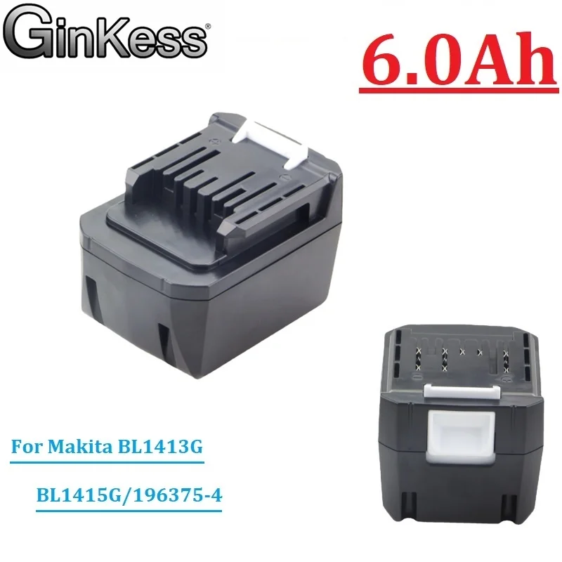 

14,4 V 6000mAh для Makita li-ion BL1415G BL1413G 196375-4 UH520D UM165D UR140D DMR106 DF347D для Makita литиевых батарей