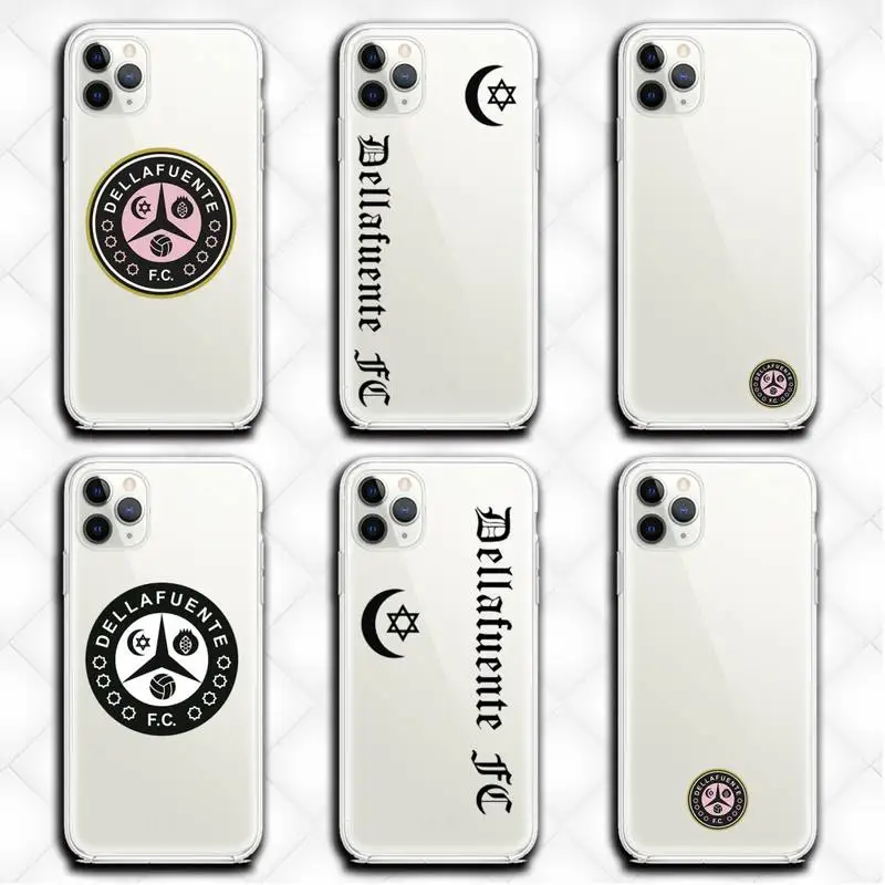 

Dellafuente F C Artwork Phone Case Clear for iphone 13 12 11 Pro max mini XS 8 7 Plus X SE 2020 XR cover