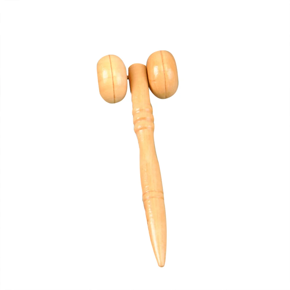 

Wooden Face Mini Massager Hob Manual Rolling Beauty Assistant for Men Women Unisex